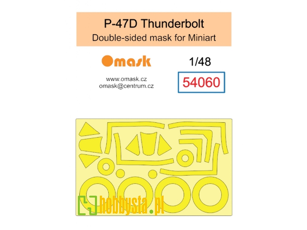 P-47d Thunderbolt Double Sided Mask (For Miniart) - image 1 P-47d Thunderbolt Double Sided Mask (For Miniart) - image 1