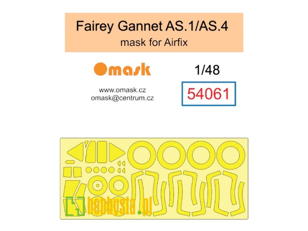 Fairey Gannet As.1/As.4 Mask (For Airfix) - image 1 Fairey Gannet As.1/As.4 Mask (For Airfix) - image 1