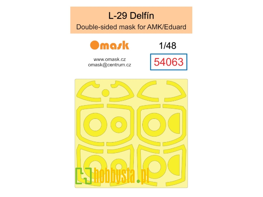 L-29 Delfín Double Sided Mask (For Amk / Eduard) - image 1 L-29 Delfín Double Sided Mask (For Amk / Eduard) - image 1