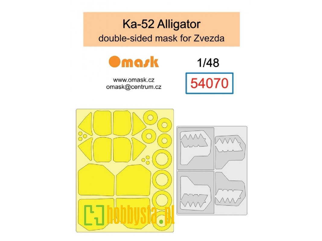 Kamov Ka-52 Alligator - Double Sided Mask (For Zvezda) - image 1