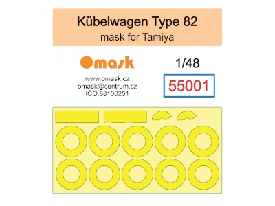 Kübelwagen Type 82 Masks (For Tamiya Kits) - image 1