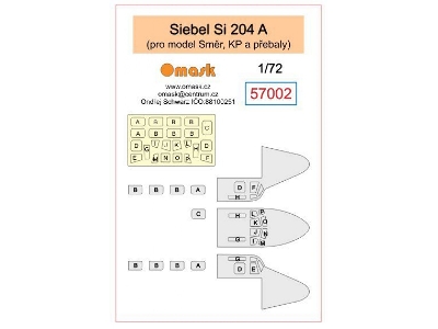 Siebel Si 204 A Masks (For Smer / Kp Kits) - image 2