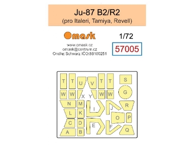 Junkers Ju-87 B-2 / R-2 Masks (For Italeri / Revell / Tamiya Kits) - image 1