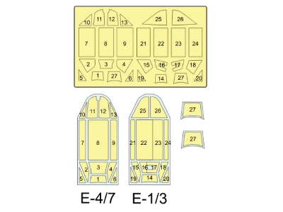 Messerschmitt Bf 109 E-1 / E-3 / E-4 / E-7 Masks (For Az Model Kits) - image 2