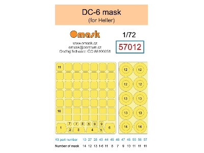 Dogulas Dc-6 Mask (For Heller) - image 1