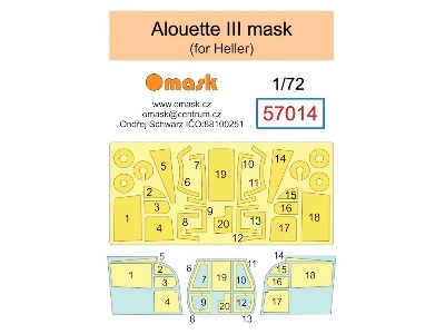 Aerospatiale Alouette Iii Masks (For Heller Kits) - image 1