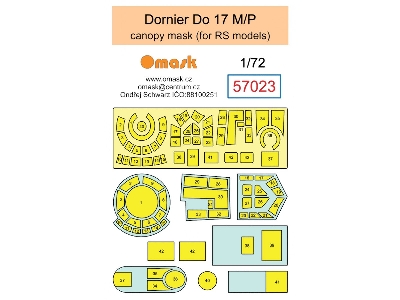Dornier Do-17 M / P Masks (For Rs Models Kits) - image 1