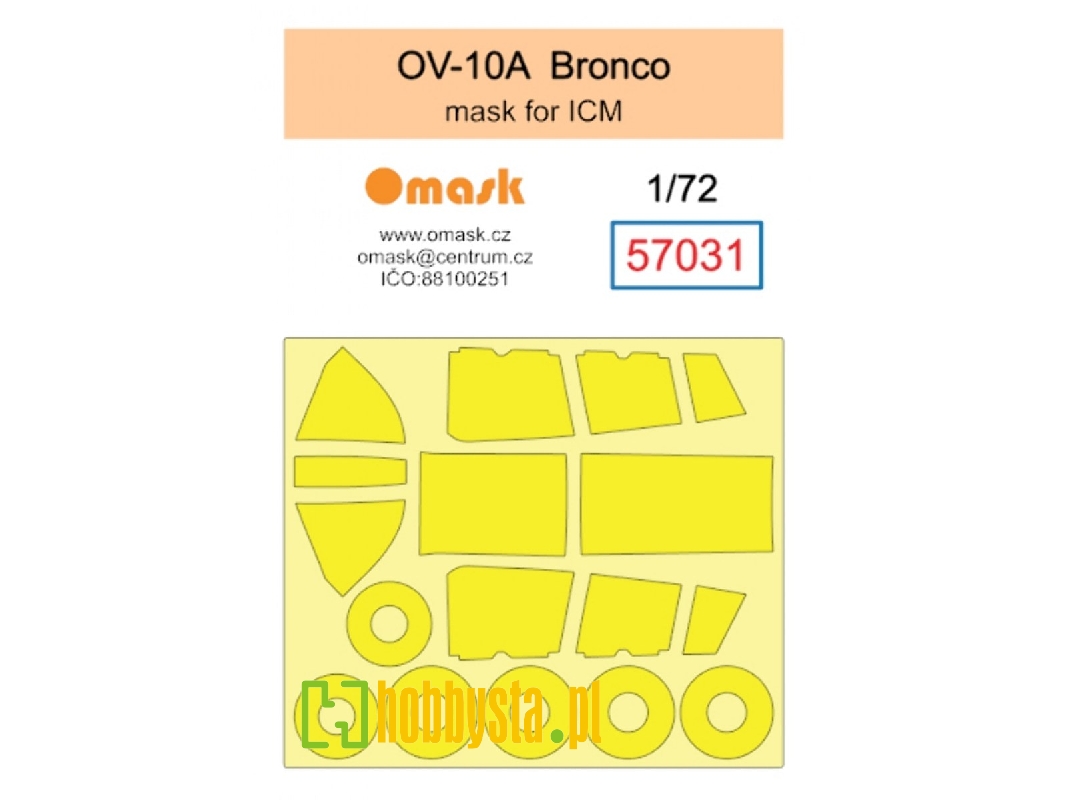 North American Rockwell Ov-10 Bronco A Masks (For Icm Kits) - image 1 North American Rockwell Ov-10 Bronco A Masks (For Icm Kits) - image 1
