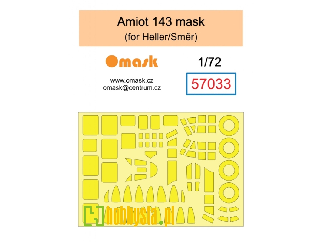 Amiot 143 Mask (For Heller/Směr) - image 1 Amiot 143 Mask (For Heller/Směr) - image 1