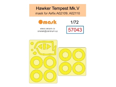 Hawker Tempest Mk.V Mask (For Airfix A02109, A02110) - image 1
