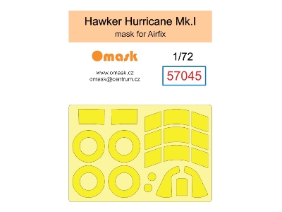 Hawker Hurricane Mk.I - Mask (For Airfix) - image 1