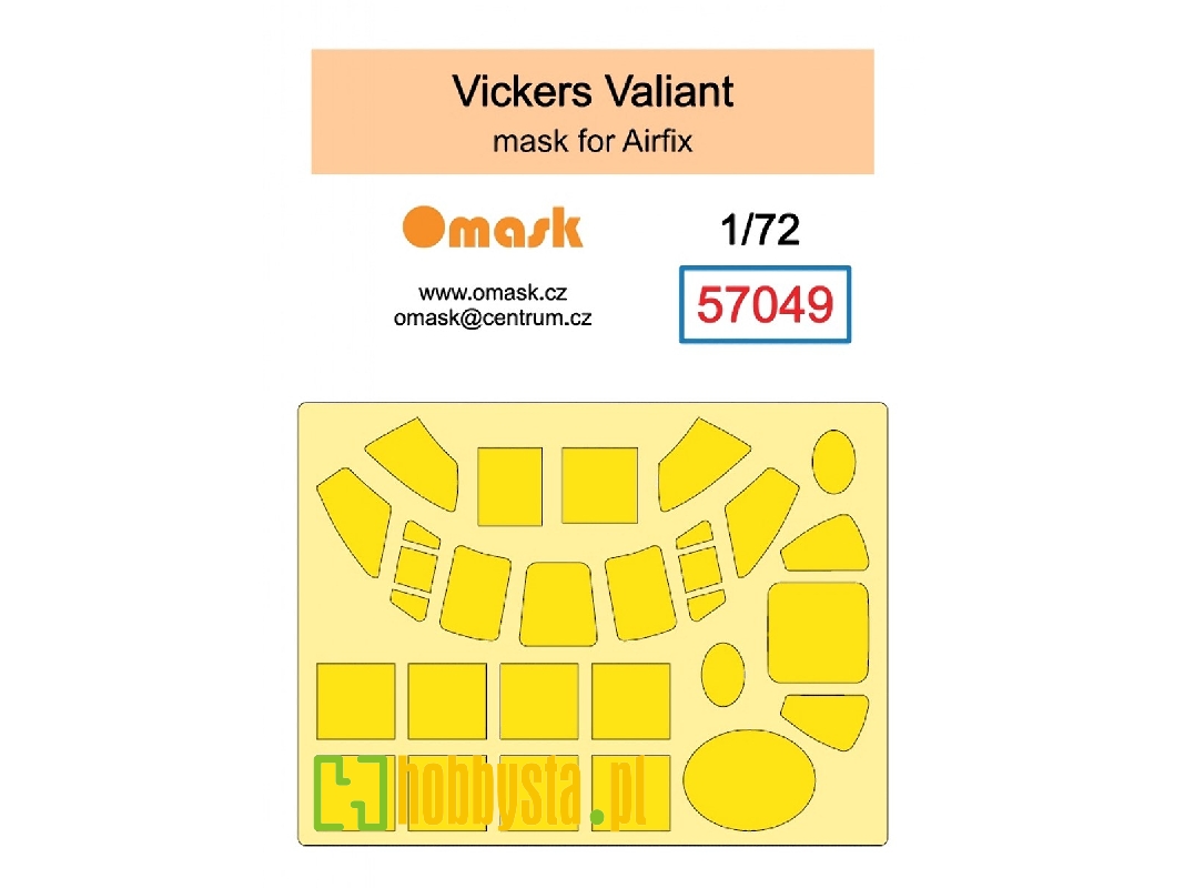 Vickers Valiant - Mask (For Airfix) - image 1 Vickers Valiant - Mask (For Airfix) - image 1