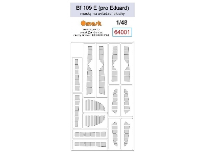 Bf 109e Masks For Control Surfaces (For Eduard) - image 1