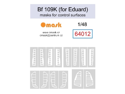 Bf 109k Masks For Control Surfaces (For Eduard) - image 1