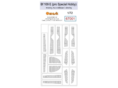 Bf 109 E Masks For Control Surfaces (For Special Hobby) - image 1