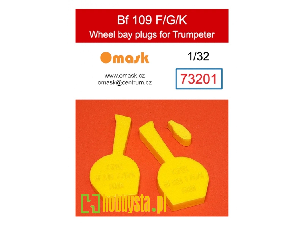 Bf 109 F/G/K Wheel Bay Plugs (For Trumpeter) - image 1 Bf 109 F/G/K Wheel Bay Plugs (For Trumpeter) - image 1