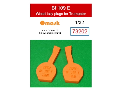 Bf 109 E Wheel Bay Plugs (For Trumpeter) - image 1