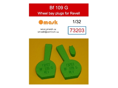 Bf 109 G Wheel Bay Plugs (For Revell 04665, 04888, 03829) - image 1