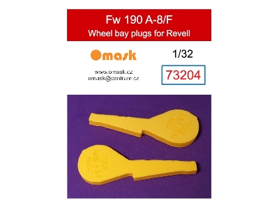 Fw 190 A-8/F Wheel Bay Plugs (For Revell 03874, 03926, 04869) - image 1