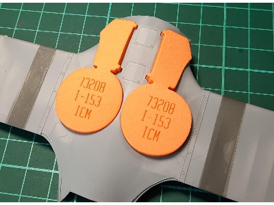 Polikarpov I-153 - Wheel Bay Plugs (For Icm) - image 2