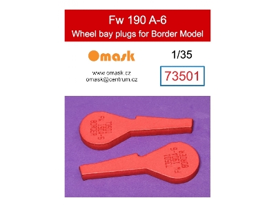Fw 190 A-6 Wheel Bay Plugs (For Border Model Bf-003) - image 1