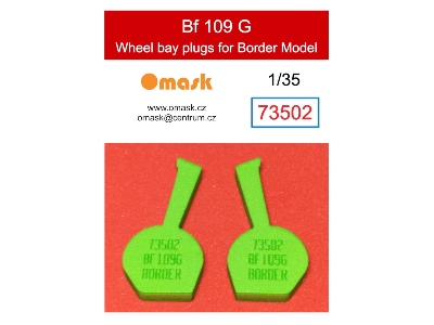 Bf 109 G Wheel Bay Plugs (For Border Model Bf-001) - image 1