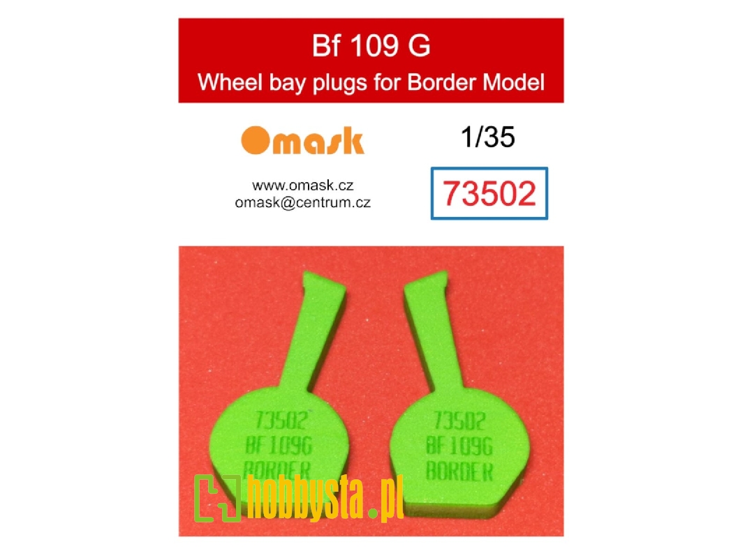 Bf 109 G Wheel Bay Plugs (For Border Model Bf-001) - image 1 Bf 109 G Wheel Bay Plugs (For Border Model Bf-001) - image 1