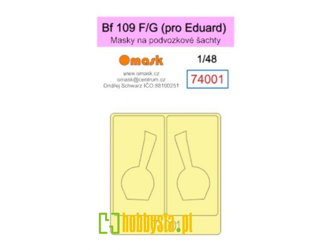 Messerschmitt Bf-109 F/G Masks (For Eduard Kits) - image 1 Messerschmitt Bf-109 F/G Masks (For Eduard Kits) - image 1
