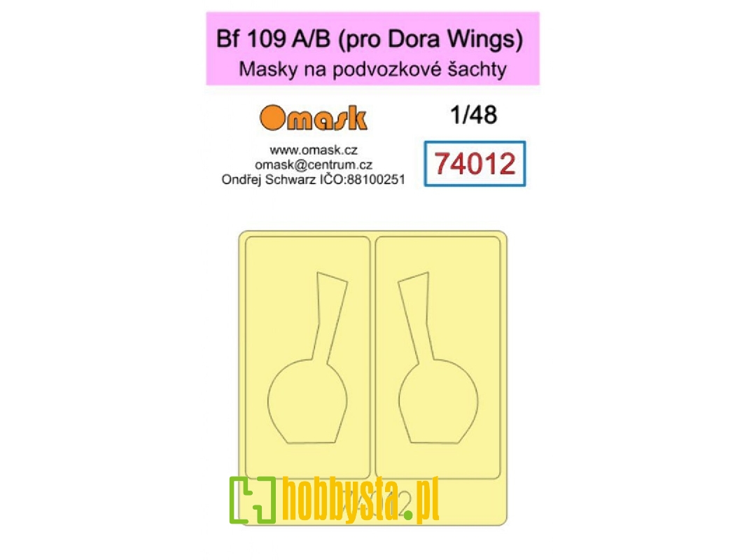 Messerschmitt Bf-109 A/B Masks (For Dora Wings Kits) - image 1
