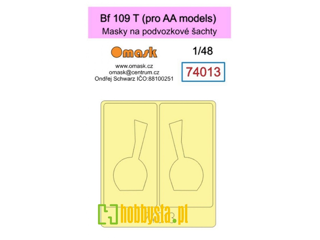 Messerschmitt Bf-109 T Masks (For Aa Models Kits) - image 1 Messerschmitt Bf-109 T Masks (For Aa Models Kits) - image 1