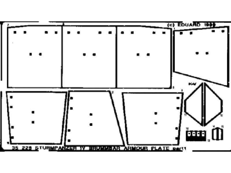 Brummbar armour plates 1/35 - Dragon - image 1