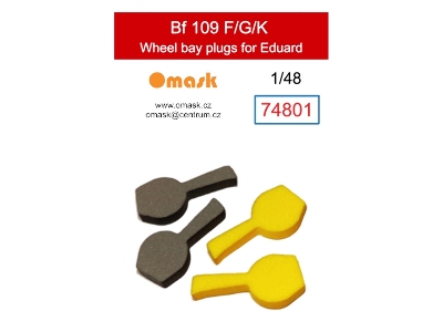 Messerschmitt Bf-109 F/G/K Wheel Bay Plugs (For Eduard Kits) - image 1