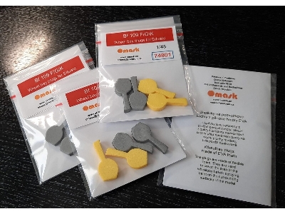 Messerschmitt Bf-109 F/G/K Wheel Bay Plugs (For Eduard Kits) - image 2