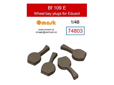 Messerschmitt Bf-109 E Wheel Bay Plugs (For Eduard Kits) - image 1