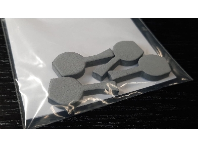 Messerschmitt Bf-109 E Wheel Bay Plugs (For Eduard Kits) - image 2