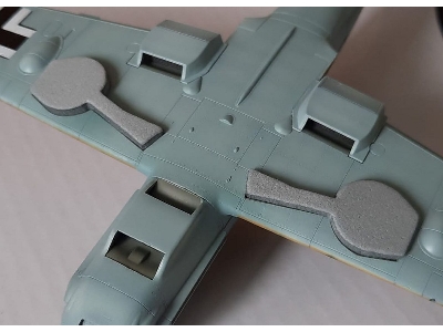 Messerschmitt Bf-109 E Wheel Bay Plugs (For Eduard Kits) - image 4