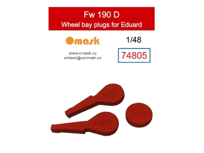 Focke-wulf Fw-190 D Wheel Bay Plugs (For Eduard Kits) - image 1