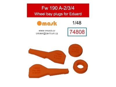 Focke-wulf Fw-190 A-2/3/4 Wheel Bay Plugs (For Eduard Kits) - image 1