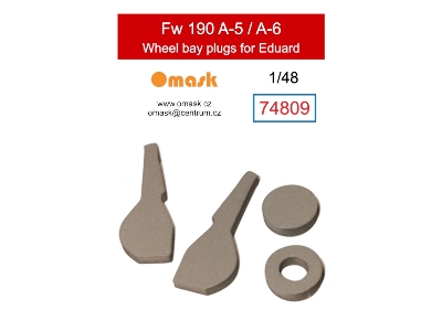 Focke-wulf Fw-190 A-5 / A-6 Wheel Bay Plugs (For Eduard Kits) - image 1