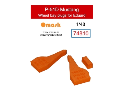 North American P-51 D Mustang Wheel Bay Plugs (For Eduard Kits) - image 1