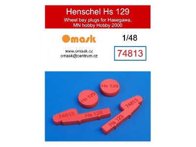 Henschel Hs 129 Wheel Bay Plugs (For Hasegawa / Mn Hobby / Hobby 2000 / Revell Kits) - image 1