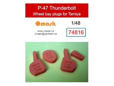 Republic P-47 Thunderbolt Wheel Bay Plugs (For Tamiya Kits) - image 1