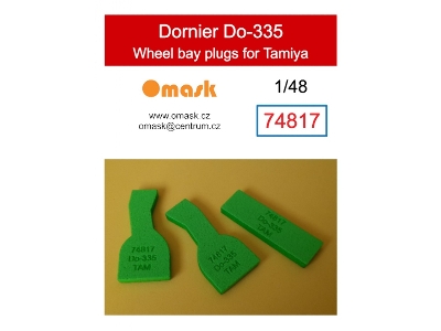 Dornier Do-335 Wheel Bay Plugs (For Tamiya Kits) - image 1