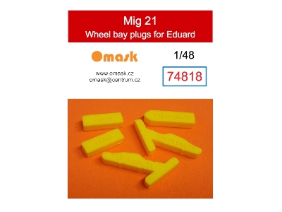 Mig 21 Wheel Bay Plugs (For Eduard) - image 1