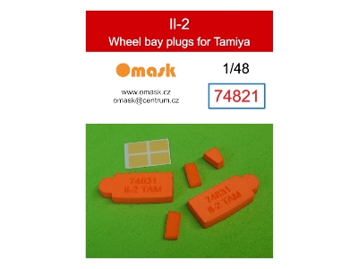 Il-2 Wheel Bay Plugs (For Tamiya 61113, 25212) - image 1
