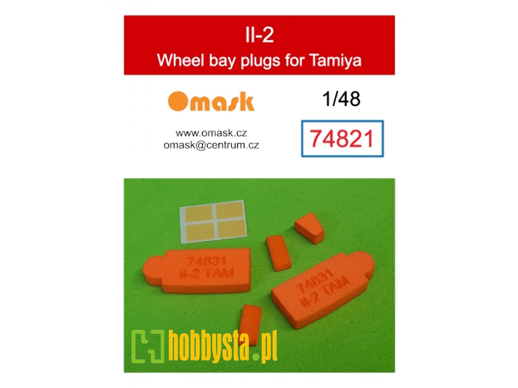 Il-2 Wheel Bay Plugs (For Tamiya 61113, 25212) - image 1