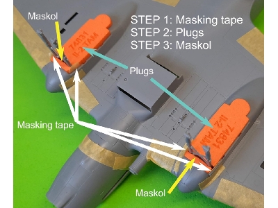 Il-2 Wheel Bay Plugs (For Tamiya 61113, 25212) - image 3
