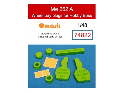 Me-262 A Wheel Bay Plugs (For Hobby Boss) - image 1