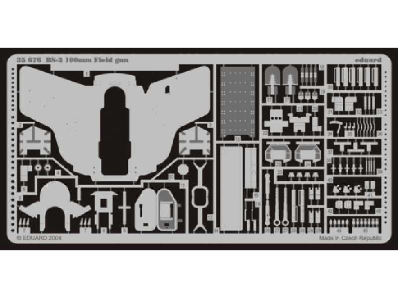 BS-3 100mm field gun 1/35 - Icm - image 1