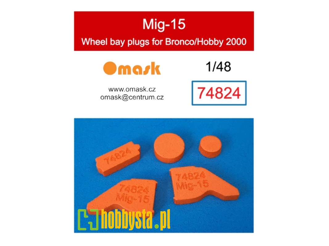 Mig-15 Wheel Bay Plugs (For Bronco/Hobby 2000) - image 1 Mig-15 Wheel Bay Plugs (For Bronco/Hobby 2000) - image 1
